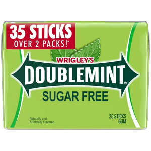 yAJEH}[gizO[ _u~g K 35 Wrigley's Doublemint Mint Gum Sugar Free Chewing Gum - 35 Stick y񂹏iz