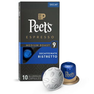 yAJEH}[gizs[cR[q[ fJtF Xgbg GXvb\JvZ CeVeB9 VOT[u 10 Peet's Coffee Espresso Capsules, Decaf Ristretto Intensity9 10 Count Single