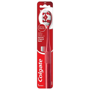 �y�|�C���gUP���z�R���Q�[�g �I�v�e�B�b�N�z���C�g �\�t�g���u���V ��l�p 1�{ Colgate Optic White Soft Toothbrush for Adults, 1 Pack �y�����񂹏��i�z