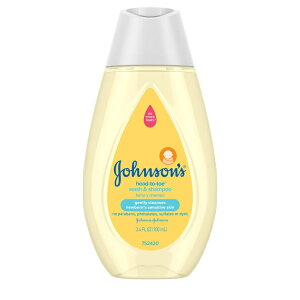 yAJEH}[gizW\ wbhgDg[ xr[oXVv[ gCATCY 100mL Johnsons Head-To-Toe Tear Free Infant Baby Bath Body Wash Soap and Shampoo, 3.4 fl. oz y񂹏iz