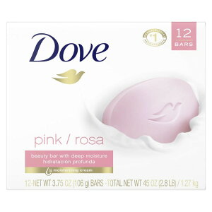 yAJEH}[giz_ r[eB[o[ poX\[v WFgsN[U CX`CWO 106g 12 Dove Beauty Bar Women's Bath Soap Gentle Pink Rosa Moisturizing All Skin, 3.75