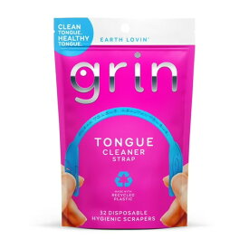グリン タンクリーナー ストラップタイプ 32本 Grin Tongue Cleaner Strap - 32 ct 【お取り寄せ商品】