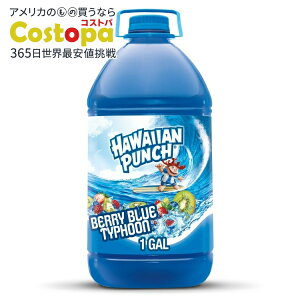 �n���C�A���p���` �x���[�u���[�^�C�t�[�� �W���[�X�h�����N 1�K�����{�g�� Hawaiian Punch Berry Blue Typhoon, Juice Drink, 1 gal bottle �y�����񂹏��i�z�y���킹�Ĕ��������z