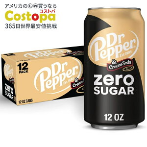 �h�N�^�[�y�b�p�[���N���[�� �[���V���K�[ �\�[�_�|�b�v 12 �t�ʃI���X 12 �ʃp�b�N Dr Pepper & Cream Zero Sugar Soda Pop, 12 fl oz, 12 Pack Cans �y�����񂹏��i�z�y���킹�Ĕ��������z