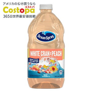 yAJEH}[gizI[VXv[ zCgNs[`W[XhN 64 tʃIX{g Ocean Spray White Cran-Peach Juice Drink, 64 fl oz Bottle y񂹏izy킹Ĕ