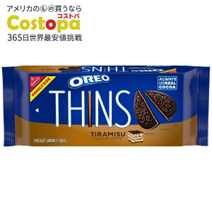 yAJEH}[giz II VY eB~X N[ `R[g ThCb` NbL[ t@~[TCY 11.78 IX OREO Thins Tiramisu Creme Chocolate Sandwich Cookies, Family Size, 11.78 oz