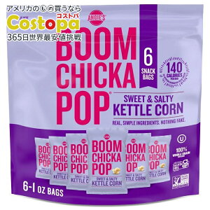 �A���W�[�Y �u�[���`�J�|�b�v �X�C�[�g���\���e�B �P�g�� �R�[�� �|�b�v�R�[�� 1�I���X 6���� Angie's BOOMCHICKAPOP Sweet & Salty Kettle Corn, 1 oz Pre-Popped Popcorn Bags, 6 Count �y�����񂹏��i�z�y���킹