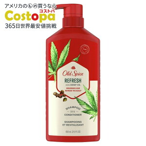 �I�[���h�X�p�C�X ���t���b�V�� 2 in 1 �V�����v�[���R���f�B�V���i�[ �S�����Ή� �w���v�V�[�h�A21.9�I���X Old Spice Refresh 2 in 1 Shampoo Conditioner All Hair Types Hemp Seed 21.9 fl oz �y�����񂹏��i�z�y