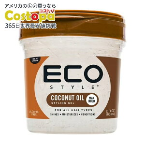 �y�|�C���gUP��2��20��-�z�G�R�X�^�C�� �R�R�i�b�c�I�C�� �w�A�X�^�C�����O�W�F�� ��473ml Eco Style Coconut Oil Hair Styling Gel, 16 oz �y�����񂹏��i�z