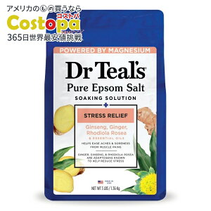yő2000~OFFN[|zyAJEH}[gizhN^[eB[Y Gv\\g}OlVE lQƐIz 1.36kg Dr Teal's Epsom Salt Magnesium Soak Ginseng & Ginger 1.36kg y
