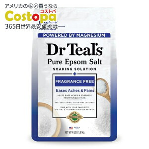 yő2000~OFFN[|zyAJEH}[gizhN^[eB[Y Gv\\g }OlVE \[N  1.81 kg Dr Teal's Epsom Salt Magnesium Soak Fragrance Free 1.81 kg y񂹏iz