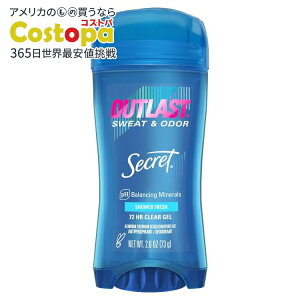 yAJEH}[gizV[Nbg AEgXg NAWF fIhg V[tbV̍ 2.6IX Secret Outlast Clear Gel Antiperspirant Deodorant Shower Fresh Scent 2.6 oz y
