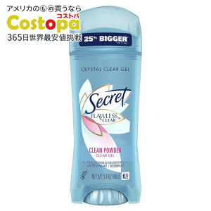 yAJEH}[gizV[Nbg t[X NAWF p fIhg N[pE_[ 3.4IX Secret Flawless Clear Gel Antiperspirant and Deodorant for Women Clean Powder 3.4 oz y