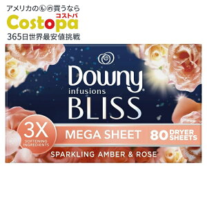 yő2000~OFFN[|zyAJEH}[giz_Ej[Ct[W K hC[V[g BLISS Ao[[Y 80 Downy Infusions Mega Dryer Sheets BLISS Amber and Rose 80 Count y