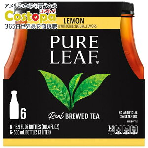 yő2000~OFFN[|zyAJEH}[gizsA[t ubNACXeB[ 500ml 6pbN {g Pure Leaf Lemon Black Iced Tea, Bottled Tea Drink, 16.9 fl oz, 6 Pack y񂹏iz
