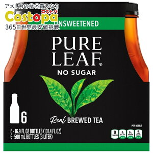 yő2000~OFFN[|zyAJEH}[gizsA[t  {iu[hubNACXeB[ 500ml 6{pbN Pure Leaf Unsweetened Real Brewed Black Iced Tea, 16.9 fl oz, 6 Pack Bottles y