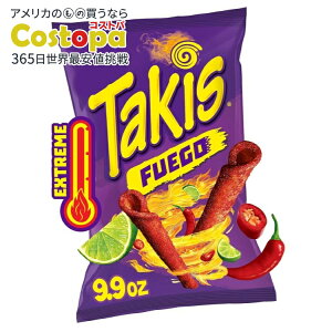 yAJEH}[giz^LXEtGS VFATCY zbg`ybp[C[geB[`bvX 281g Takis Fuego 9.9 oz Sharing Size Bag, Hot Chili Pepper & Lime Rolled Tortilla Chips y