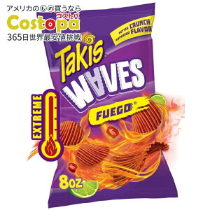 yAJEH}[giz^LX tGS EF[u VFATCY zbg`ybp[CEF[u|eg`bvX 226g Takis Fuego Waves 8 oz Sharing Size Bag, Hot Chili Pepper & Lime Wavy Potato Chips y