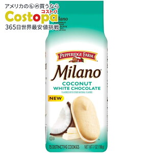 yAJEH}[gizypbWt@[ ~m zCg`R[g RRibcNbL[ 198g 15 Pepperidge Farm Milano White Chocolate Coconut Flavored Cookies, 7 oz Bag y񂹏