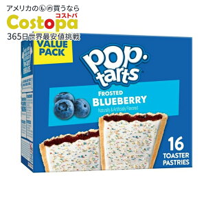 yAJEH}[giz|bv^g |bv^[c tXebhu[x[ g[X^[yXg[ 768gi16j Pop-Tarts Frosted Blueberry Toaster Pastries, 27 oz (16 Count) y񂹏i