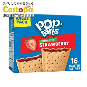 yAJEH}[giz|bv^g |bv^[c tXeBOȂXgx[g[X^[yXg[ 738gi16j Pop-Tarts Unfrosted Strawberry Toaster Pastries, 27 oz (16 Count) y