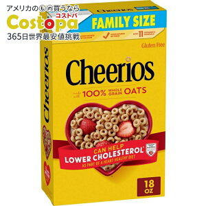 yAJEH}[giz`FIX Oet[VA t@~[TCY 18IX 510g Cheerios,Gluten Free Breakfast Cereal, Family Size, 18 oz y񂹏izy킹Ĕz