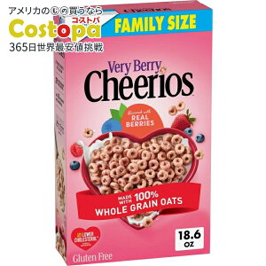yAJEH}[giz`FIX x[x[ Oet[VA t@~[TCY 527g Cheerios, Very Berry Gluten Free Breakfast Cereal, Family Size, 18.6 oz y񂹏izy킹Ĕ