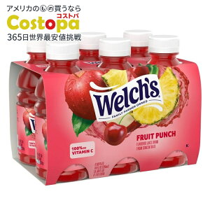 yAJEH}[gizEF` t[cp` W[XhN 295ml {g (6 pbN) Welch's Fruit Punch Juice Drink, 10 fl oz On-the-Go Bottle (Pack of 6) y񂹏izy킹Ĕ