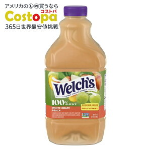 yAJEH}[gizEF` 100%W[X zCgO[vs[` 1.89L Welch's 100% Juice, White Grape Peach, 64 fl oz Bottle y񂹏izy킹Ĕz