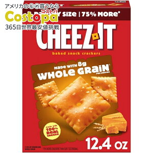 yAJEH}[giz`[YCbg S`[YNbJ[ xCNhXibNNbJ[ 351g Cheez-It Made with Whole Grain Cheese Crackers, Baked Snack Crackers, 12.4 oz y񂹏izy킹