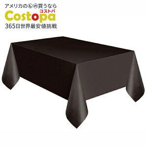 �����` 1.37m x 2.74m �u���b�N �v���X�`�b�N�e�[�u���J�o�[ Way To Celebrate�� Rectangular 1.37m x 2.74m Black Plastic Table Cover, by Way To Celebrate �y�����񂹏��i�z�y���킹�Ĕ��������z