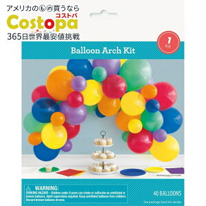 �y�A�����J�E�H���}�[�g�i�z���e�b�N�X�o���[���A�[�`�p�[�e�B�[�L�b�g ���C���{�[�A�\�[�g 40�� Way To Celebrate�� Way to Celebrate! Latex Balloon Arch Party Kit, Assorted Rainbow, 40pcs �y�����񂹏��i�z�y