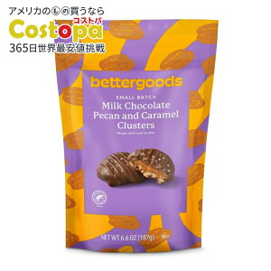 yAJEH}[gPBzx^[ObY X[ob` ~N`R[g s[JL NX^[ 6.6IX bettergoods Small Batch Milk Chocolate Pecan and Caramel Clusters, 6.6 oz y