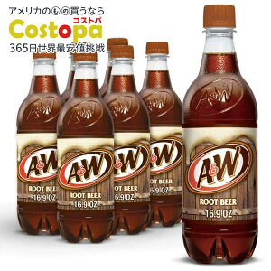 A&W ���[�g�r�A�\�[�_�|�b�v 500ml 6�{�p�b�N A&W Root Beer Soda Pop, 16.9 fl oz, 6 Pack Bottles �y�����񂹏��i�z