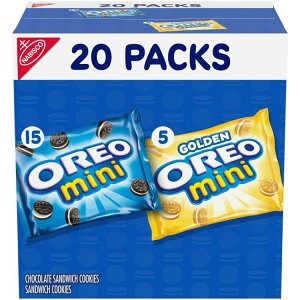 �I���I �~�j�~�b�N�X�T���h�C�b�`�N�b�L�[ �o���G�e�B�p�b�N 20�� OREO Mini Mix Sandwich Cookies Variety Pack, 20 Snack Packs �y�����񂹏��i�z