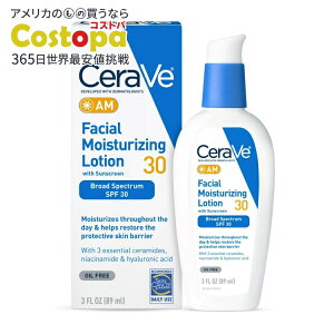 �Z�����B AM �t�F�C�X���C�X�`�����C�U�[ �u���[�h�X�y�N�g�����v���e�N�V���� SPF30 89ml CeraVe AM Face Moisturizer with Broad Spectrum Protection, SPF 30,3 oz �y�����񂹏��i�z