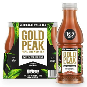 yAJEH}[gizS[hs[N Au[heB[ [VK[_CGbg 500ml 6{ Gold Peak Real Brewed Tea Zero Sugar Diet, Bottled Tea Drink, 16.9 fl oz, 6 Bottles y񂹏izy