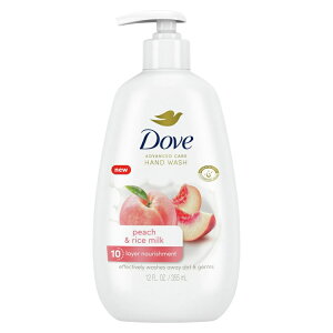 yAJEH}[giz_ AhoXPA ibVOnhEHbV tH[EB s[`CX~N 355ml Dove Advanced Care Nourishing Hand Wash for Women Peach & Rice Milk, 12 oz y