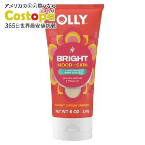 �y�|�C���gUP��2��20��-�z�I���[ �u���C�g �{�f�B�X�N���u �V�g���X �J�����g ��170g OLLY Bright Body Scrub Exfoliates & Repairs Skin Barrier Citrus Currant, 6 oz �y�����񂹏��i�z