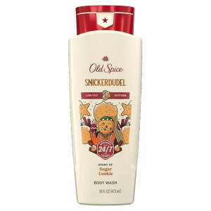 yAJEH}[gizI[hXpCX Y {fBEHbV zf[ XjbJ[hD[f VK[NbL[ 473ml Old Spice Body Wash for men, Holiday Limited Edition, Snickerdudel Sugar 