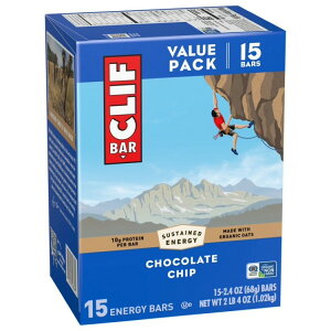 �N���t�o�[ �G�i�W�[�v���e�C���o�[ �`���R�`�b�v 15�{�� CLIF BAR Energy Protein Bars, Chocolate Chip, 15ct �y�����񂹏��i�z