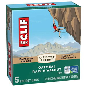 �N���t�o�[ �G�i�W�[�v���e�C���o�[ �I�[�g�~�[�����[�Y���E�H���i�b�g 5�{�� CLIF BAR Energy Protein Bars, Oatmeal Raisin Walnut, 5ct �y�����񂹏��i�z