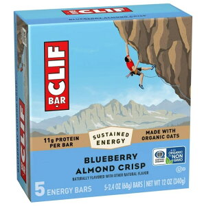 �N���t�o�[ �G�i�W�[�v���e�C���o�[ �u���[�x���[�A�[�����h�N���X�v 5�{�� CLIF BAR Energy Protein Bars, Blueberry Almond Crisp, 5ct �y�����񂹏��i�z