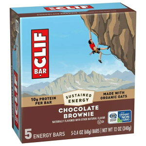 �N���t�o�[ �G�i�W�[�v���e�C���o�[ �`���R���[�g�u���E�j�[ 5�{�� CLIF BAR Energy Protein Bars, Chocolate Brownie, 5ct �y�����񂹏��i�z