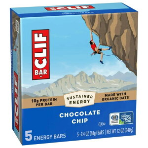 �N���t�o�[ �G�i�W�[�v���e�C���o�[ �`���R�`�b�v 5�{�� CLIF BAR Energy Protein Bars, Chocolate Chip, 5ct �y�����񂹏��i�z
