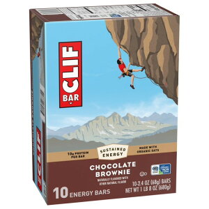 �N���t�o�[ �G�i�W�[�v���e�C���o�[ �`���R���[�g�u���E�j�[ 10�{�� CLIF BAR Energy Protein Bars, Chocolate Brownie, 10ct �y�����񂹏��i�z