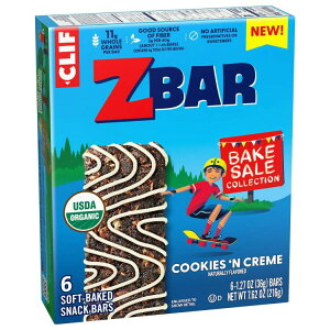 Zbar �x�C�N�Z�[�� �N�b�L�[�A���h�N���[�� �\�t�g�x�C�N�h�I�[�K�j�b�N�O���m�[���o�[ 6���� Zbar Bake Sale Cookies 'N Creme Soft Baked Organic Granola Bars 6ct �y�����񂹏��i�z