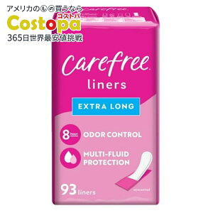 �y�|�C���gUP��2��20��-�z�P�A�t���[ �p���e�B���C�i�[ �G�N�X�g�������O ������ 93�� Carefree Panty Liners, Extra Long, Unscented (93 Count) �y�����񂹏��i�z