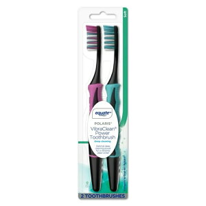 �y�|�C���gUP��17��20��-2��9���z�G�N�G�[�g �|�����X �f�B�[�v�N���[�j���O �o�C�u���N���[�� �d�����u���V ���炩�� �ѐ� 2�{ �F�͑I�ׂ܂��� Equate Polaris Deep Cleaning VibraClean Vibrating Toothbrush
