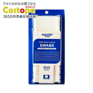 �y�|�C���gUP��2��20��-�z�G�N�G�[�g �Ȗ_ 300�{ Equate Cotton Swabs, 300 Count �y�����񂹏��i�z